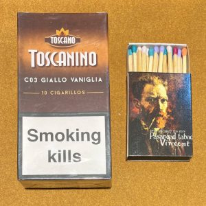 سيگاربرگ ايتاليايي toscano cigar toscanino C 0 3 GIALLO VANIGLIA